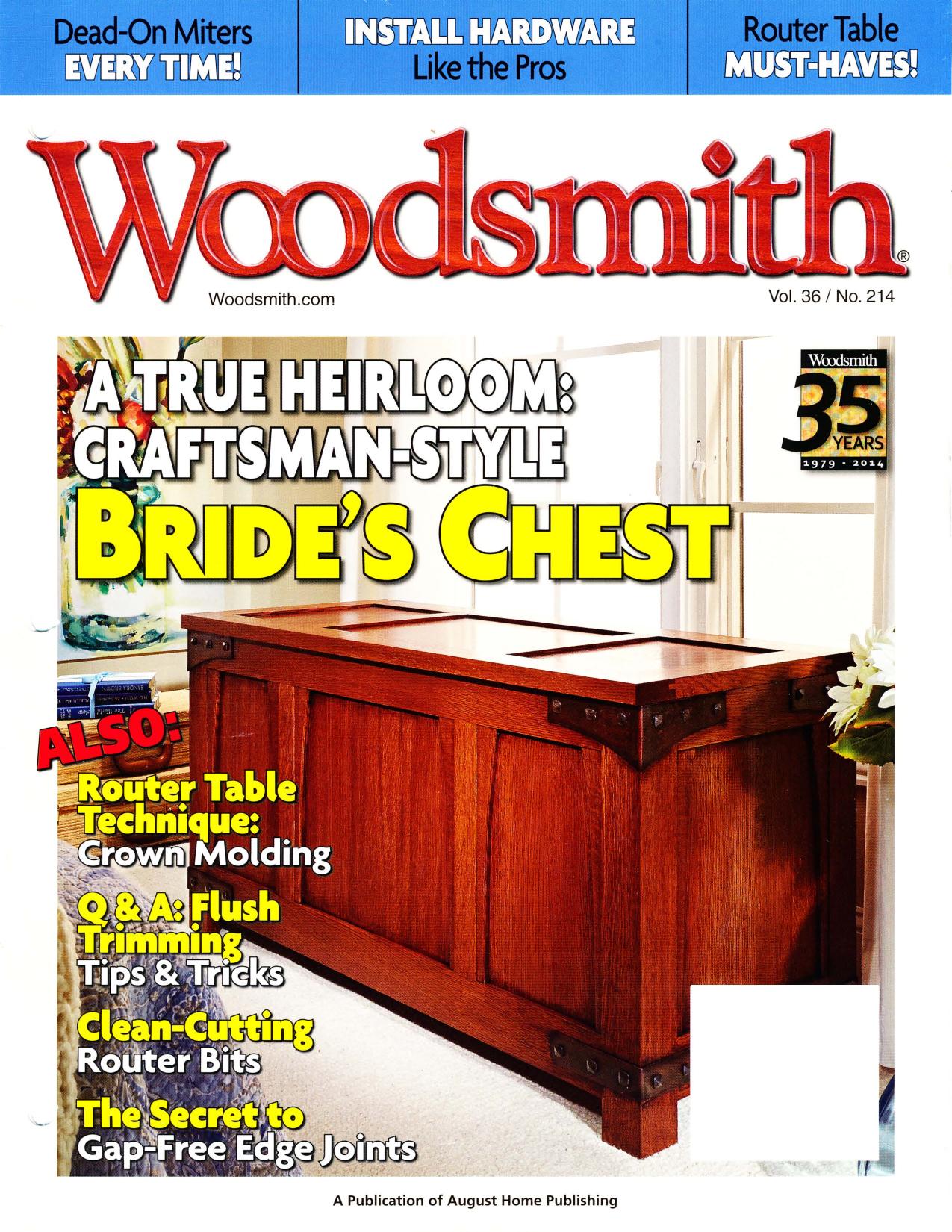 Woodsmith Magazine #214 - August/September 2014 by Unknow