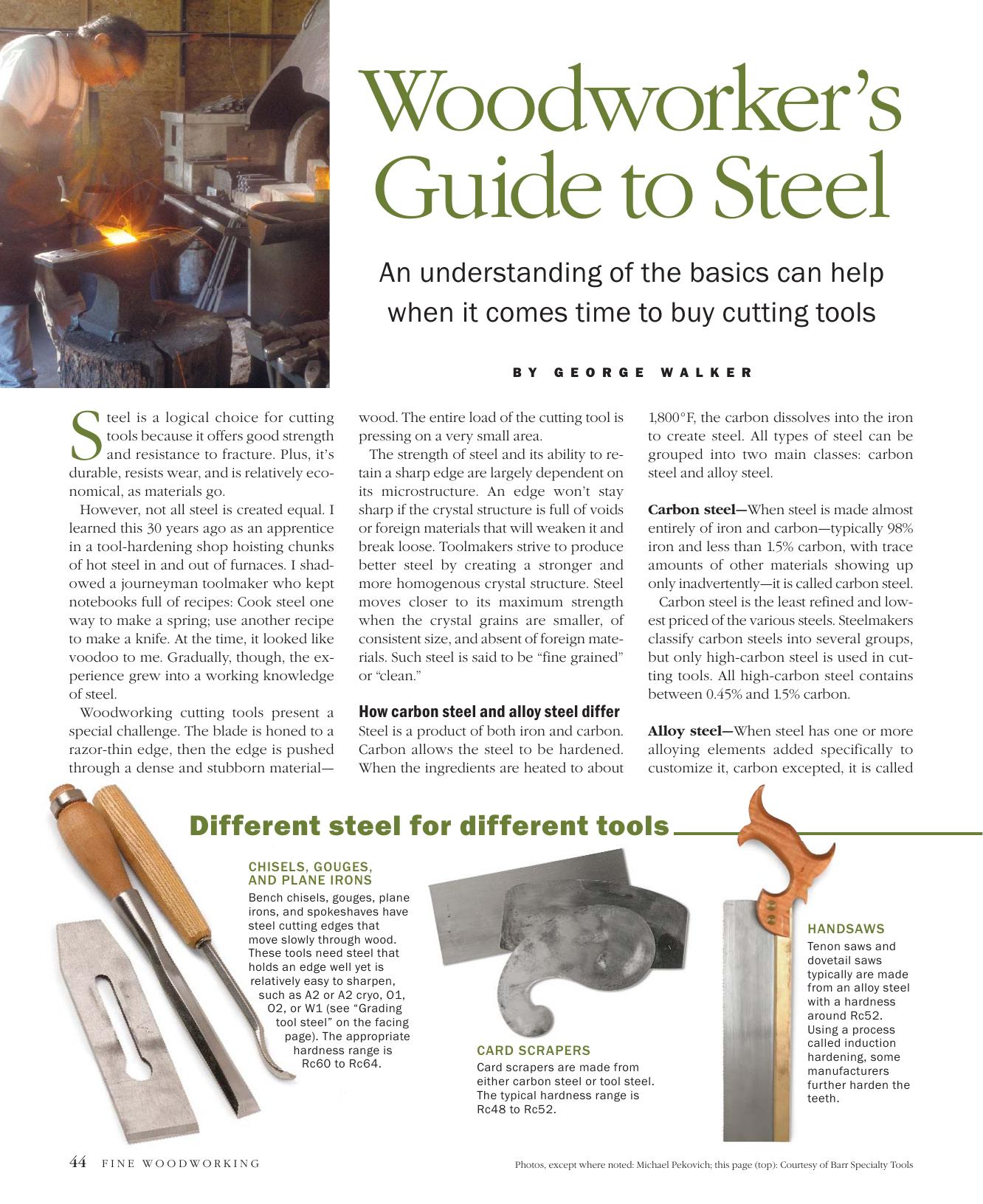 Woodworker's Guide to Steel by George Walker
