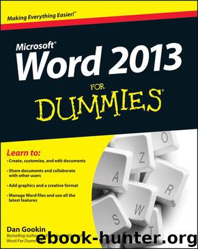 Word 2013 For Dummies by Dan Gookin