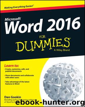 Word 2016 For Dummies (Word for Dummies) by Dan Gookin