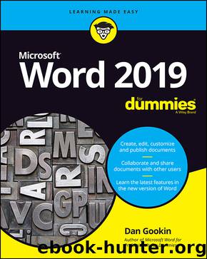 Word 2019 For Dummies by Dan Gookin