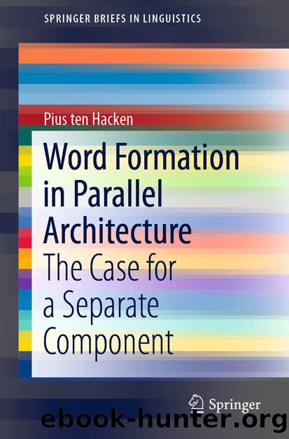 Word Formation in Parallel Architecture by Pius ten Hacken