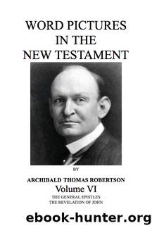 Word Pictures In The New Testament Vol 6 General Epistles and Revelation by A. T. Robertson