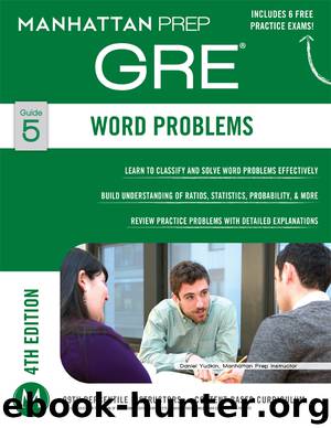Word Problems GRE Strategy Guide by Manhattan Prep