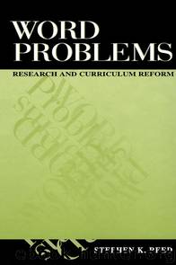 Word Problems by Reed Stephen K