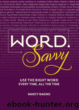 Word Savvy by Ragno Nancy