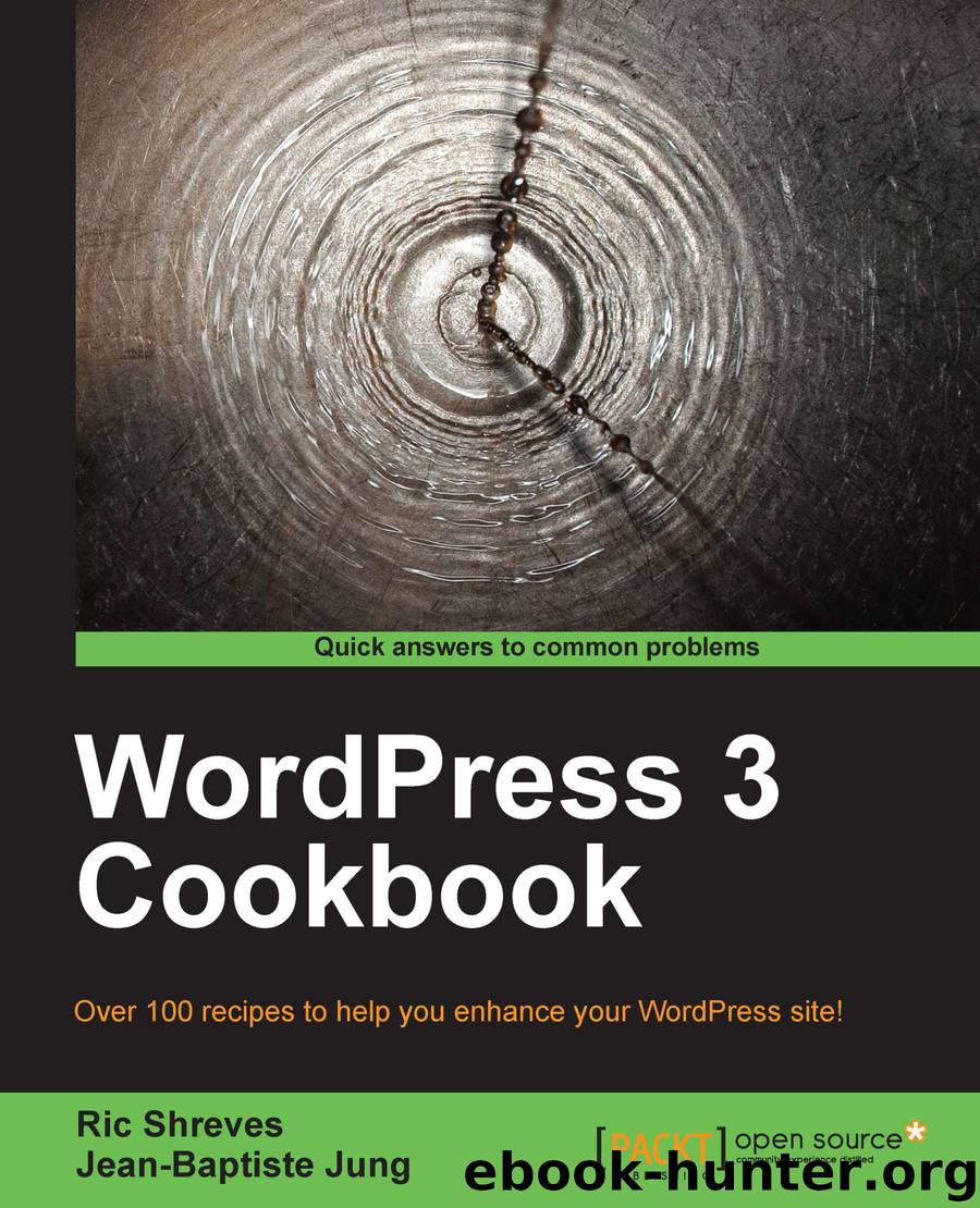 WordPress 3 Cookbook by unknow
