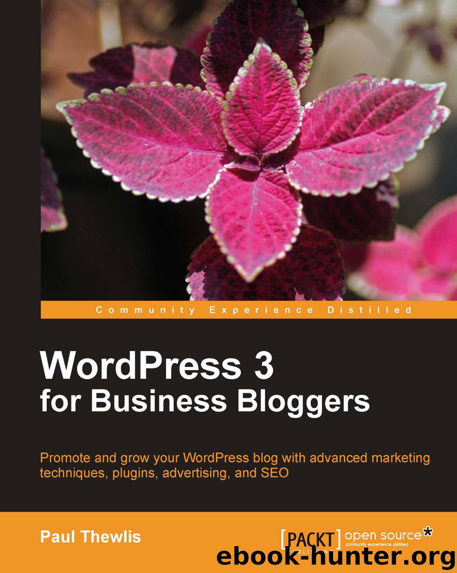 WordPress 3 for Business Bloggers by unknow