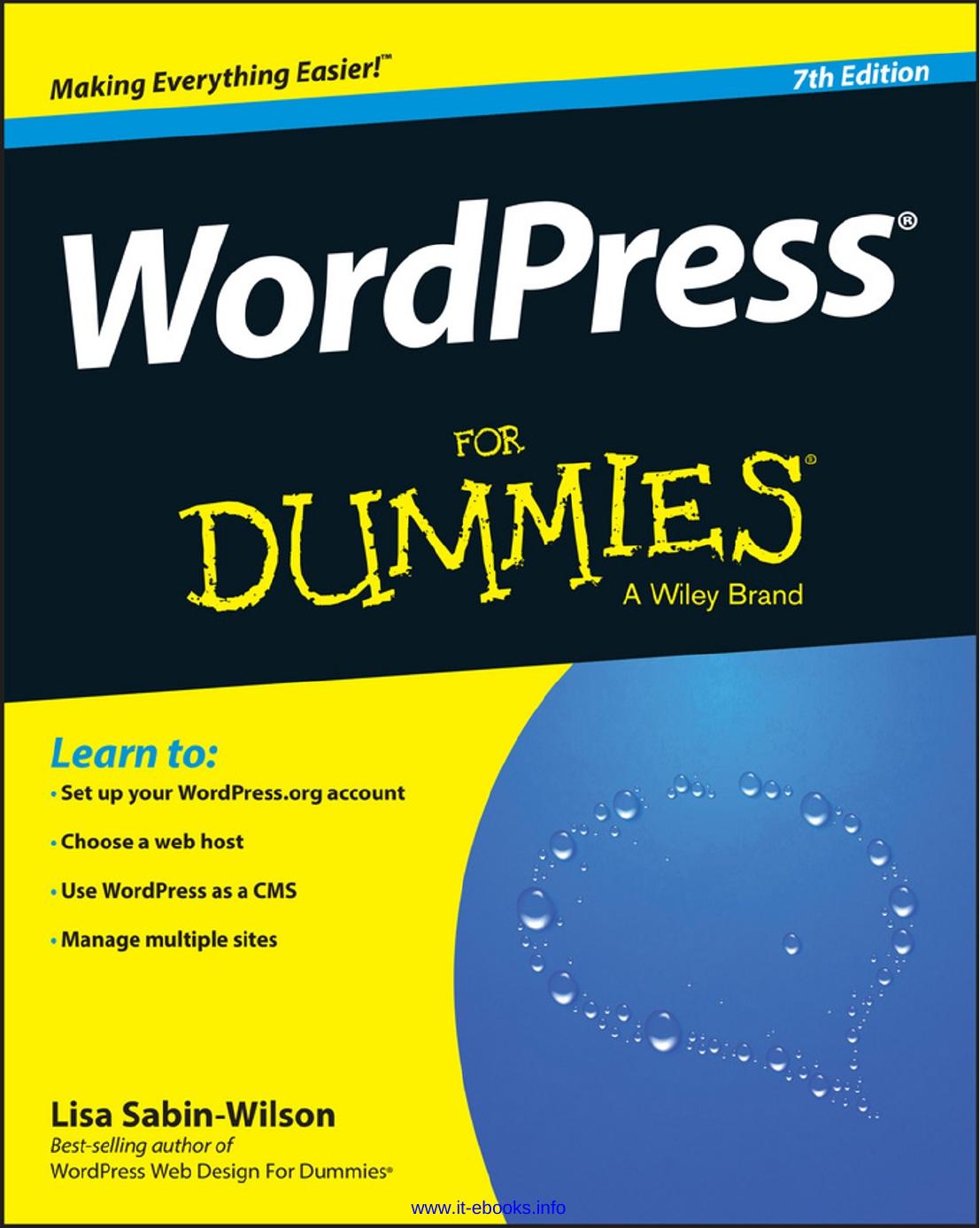 WordPress For Dummies, 7th Edition by Lisa Sabin-Wilson