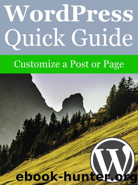 WordPress Quick Guide: Customize a Post or Page by Elias Ericson