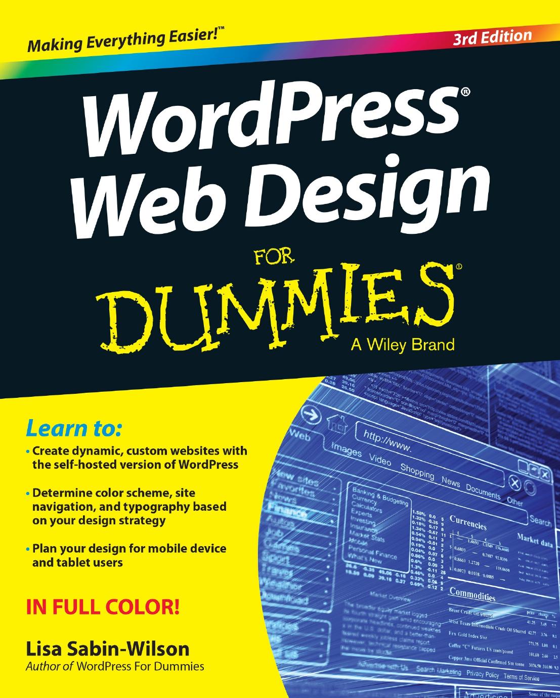 WordPress Web Design for Dummies, 3rd Edition by Unknow