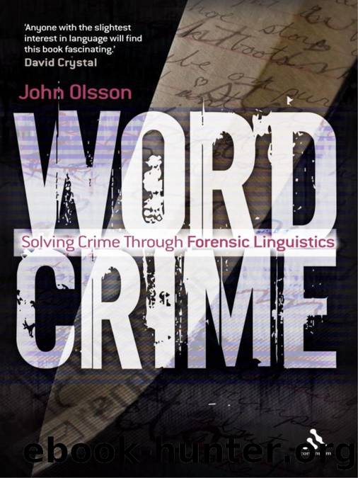 Wordcrime by John Olsson;