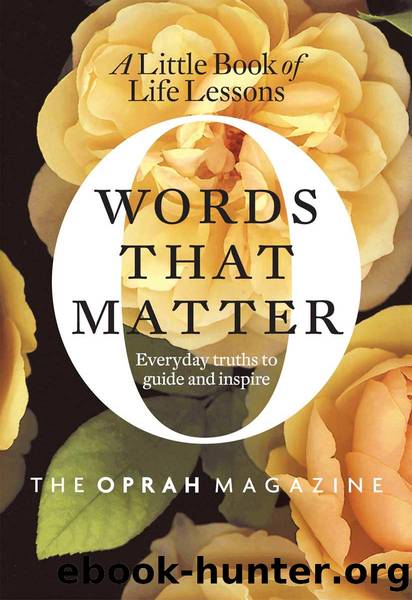 Words That Matter by Editors of O the Oprah Magazine