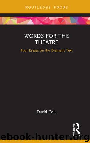 Words for the Theatre by David Cole