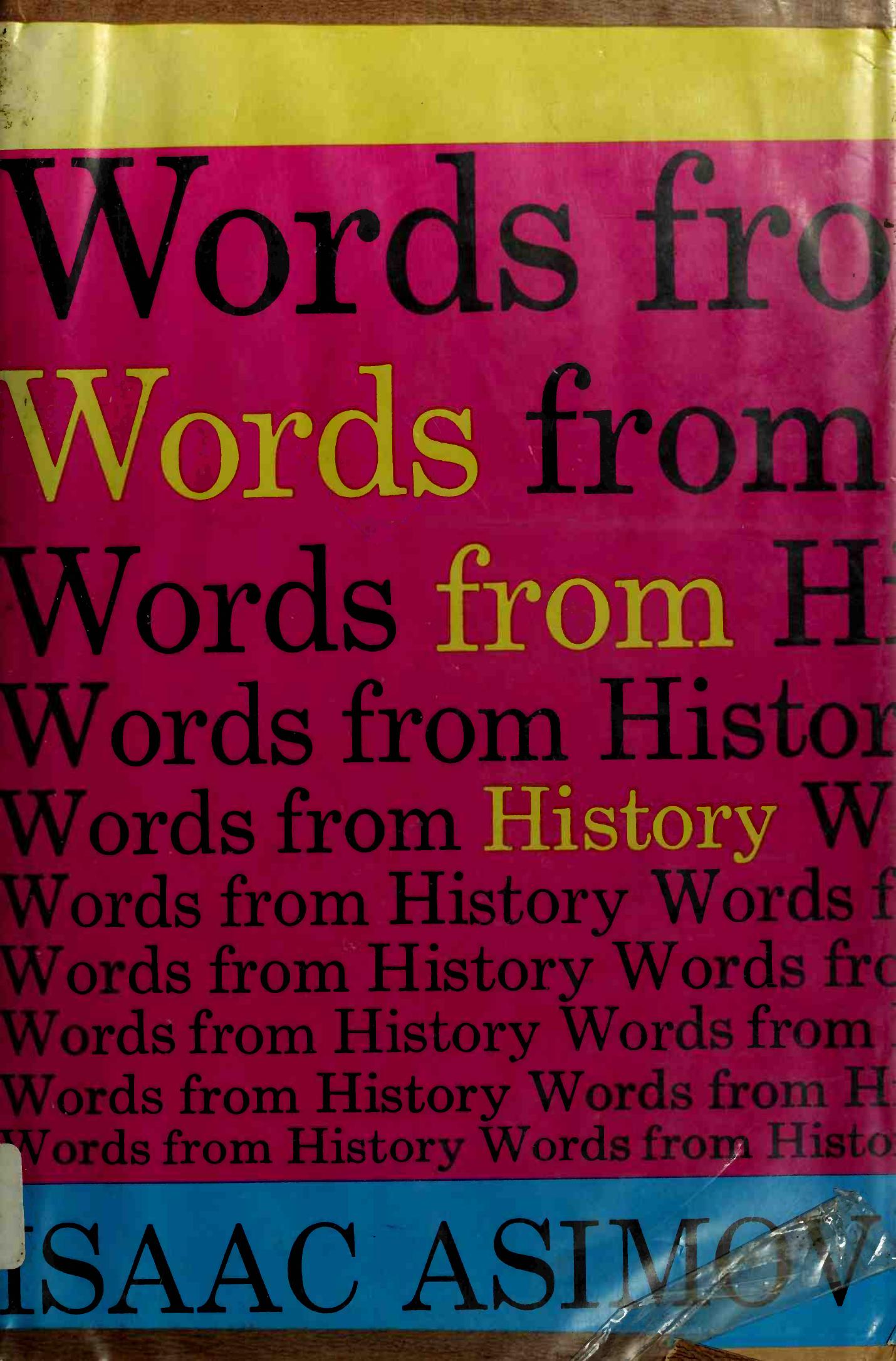 Words from History by Isaac Asimov