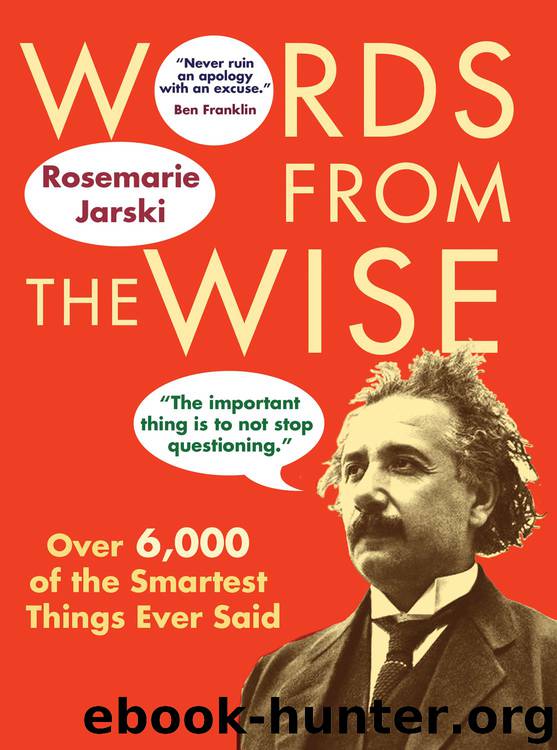 Words from the Wise by Rosemarie Jarski