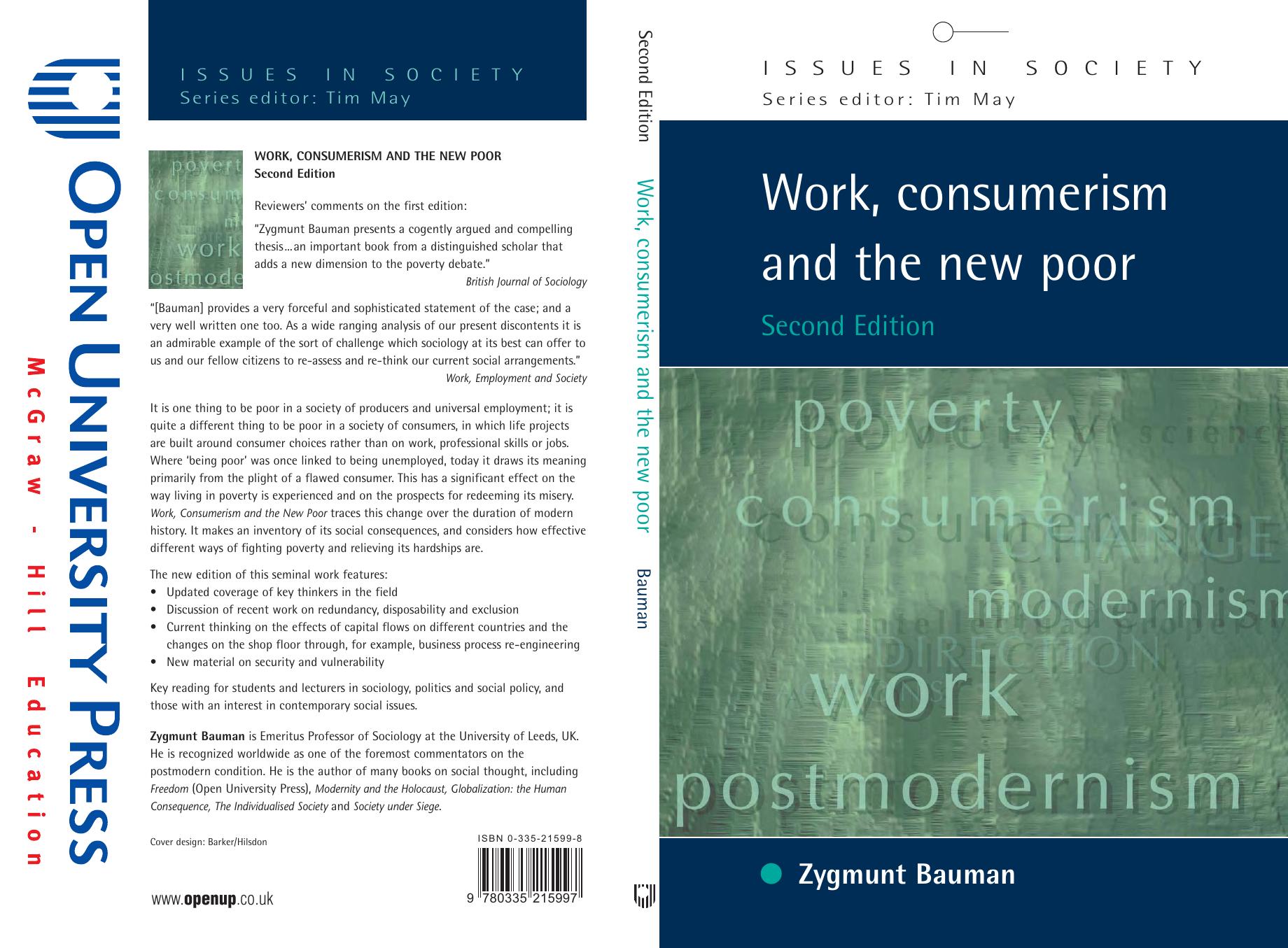 Work, Consumerism and the New Poor (Issues in Society) by Zygmunt Bauman