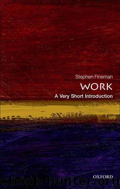 Work: A Very Short Introduction (Very Short Introductions) by Fineman Stephen
