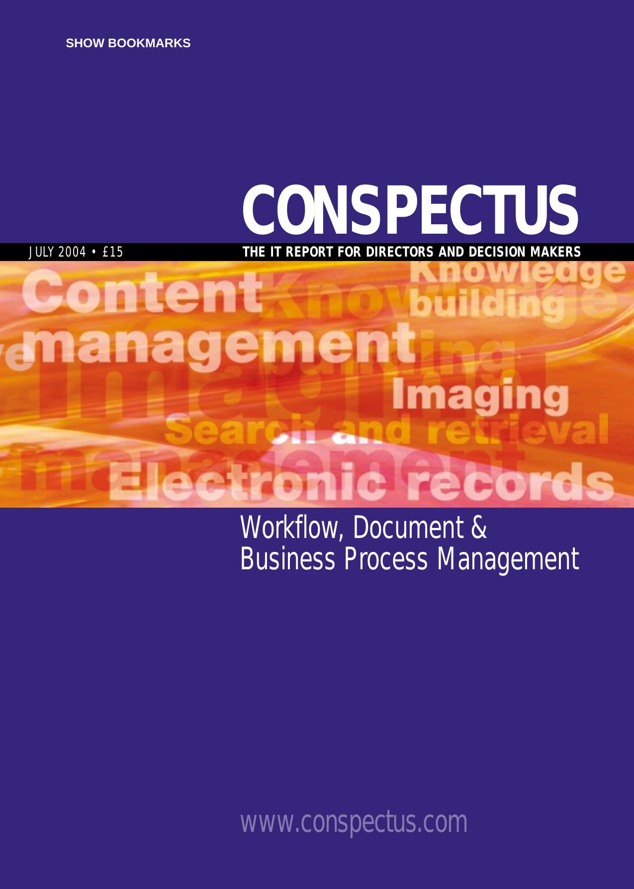 Workflow, Document & Business Process Management by Unknown