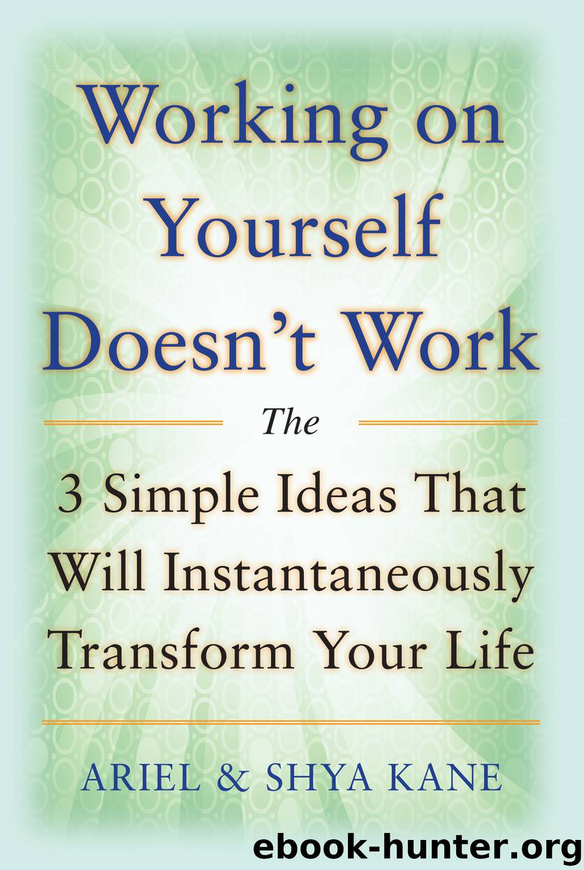Working on Yourself Doesn't Work: The 3 Simple Ideas That Will Instantaneously Transform Your Life by Ariel & Shya Kane Shya Kane Ariel Kane