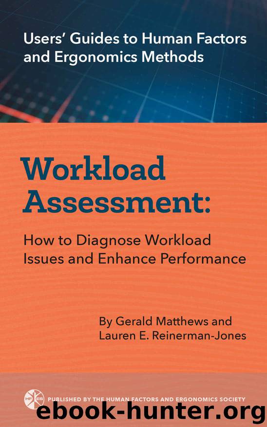 Workload Assessment: How to Diagnose Workload Issues and Enhance Performance (Users' Guides to Human Factors and Ergonomics Methods) by Gerald Matthews & Gerald Matthews & Lauren Reinerman-Jones