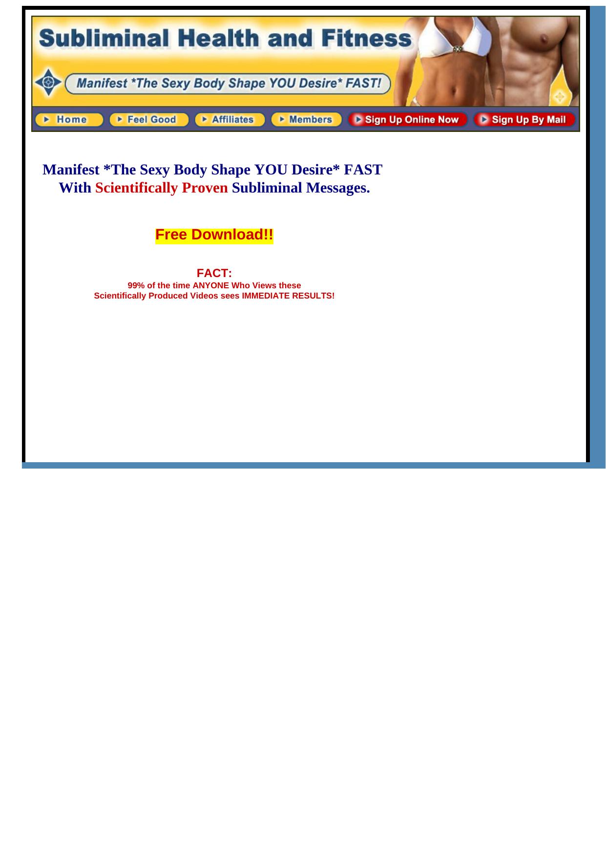 Workout Without Working Out -- Subliminal Health & Fitness Videos. by Best of Kuszter's Collection