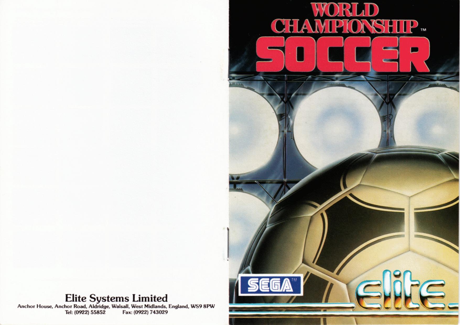 World Championship Soccer (1991) by Unknown