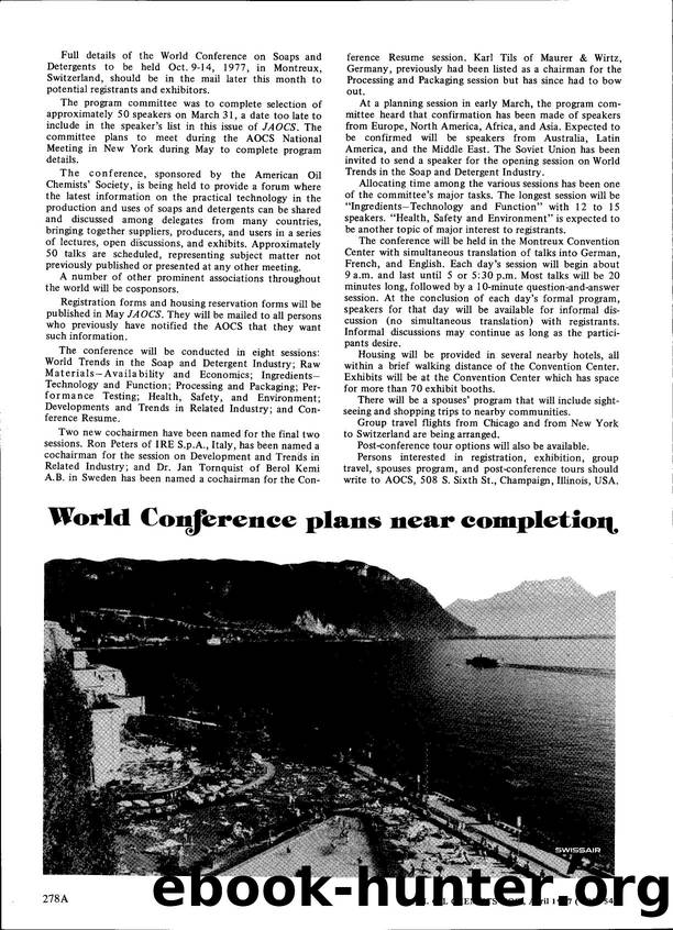 World Conference plans near completion by Unknown