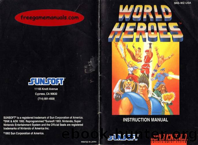 World Heroes (USA)-manual by Unknown
