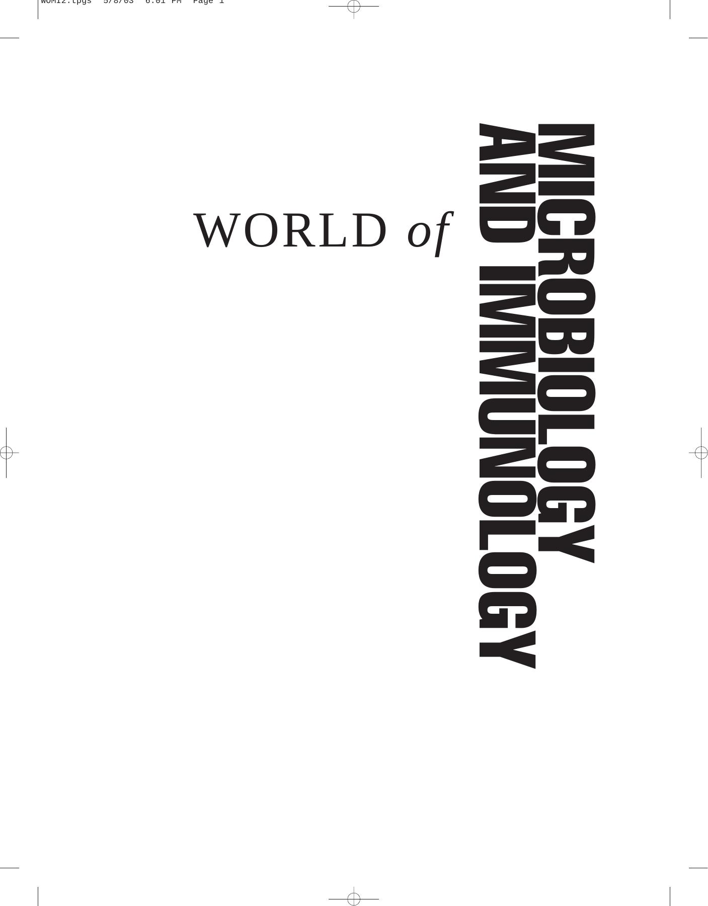 World Of Microbiology And Immunology Vol. 2 by (M-Z)(337s)
