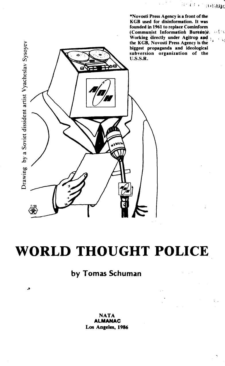 World Thought Police-Tomas Schuman-1986-68pgs-SOV-POL by Unknown