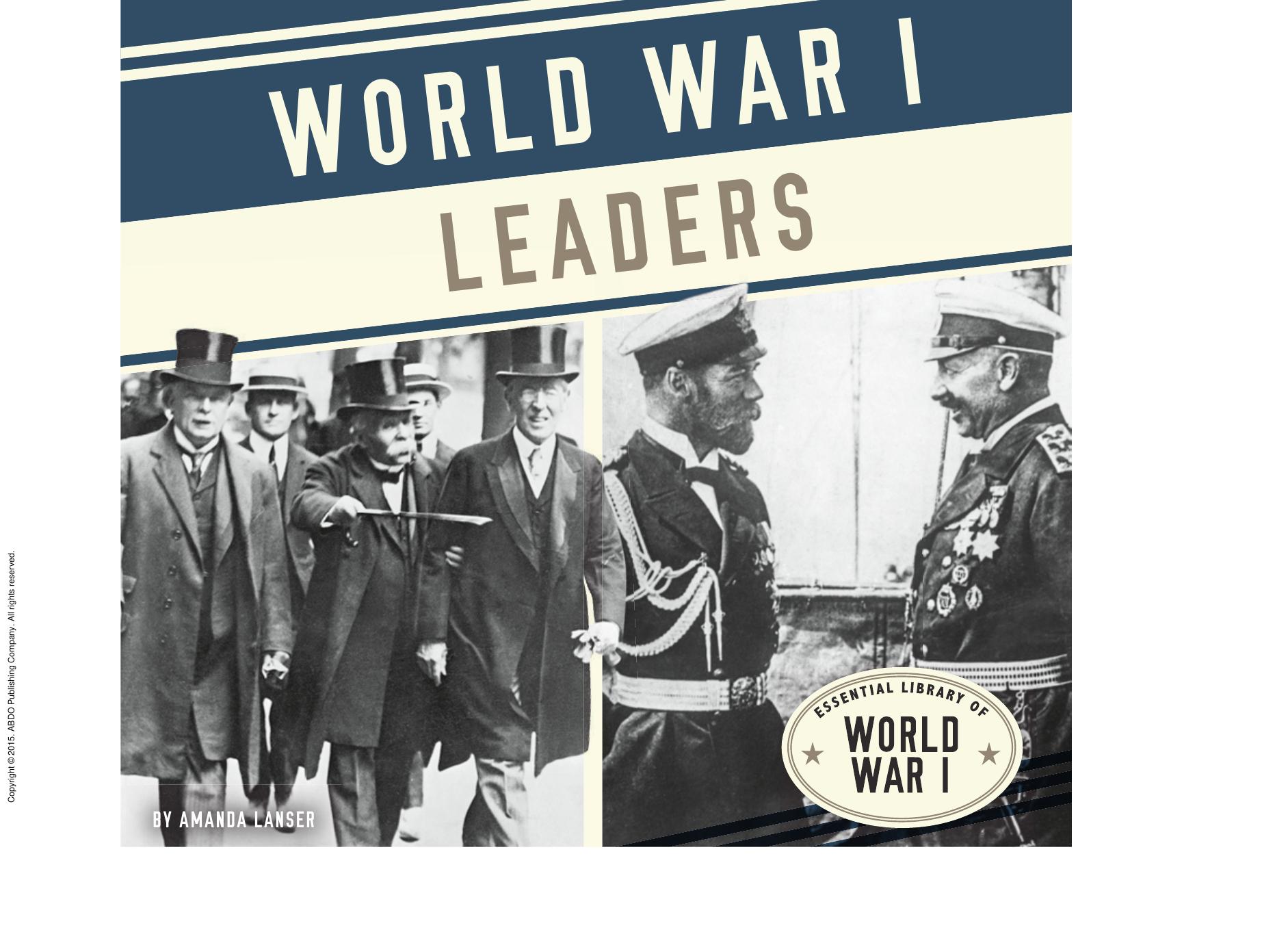 World War I Leaders by Amanda Lanser