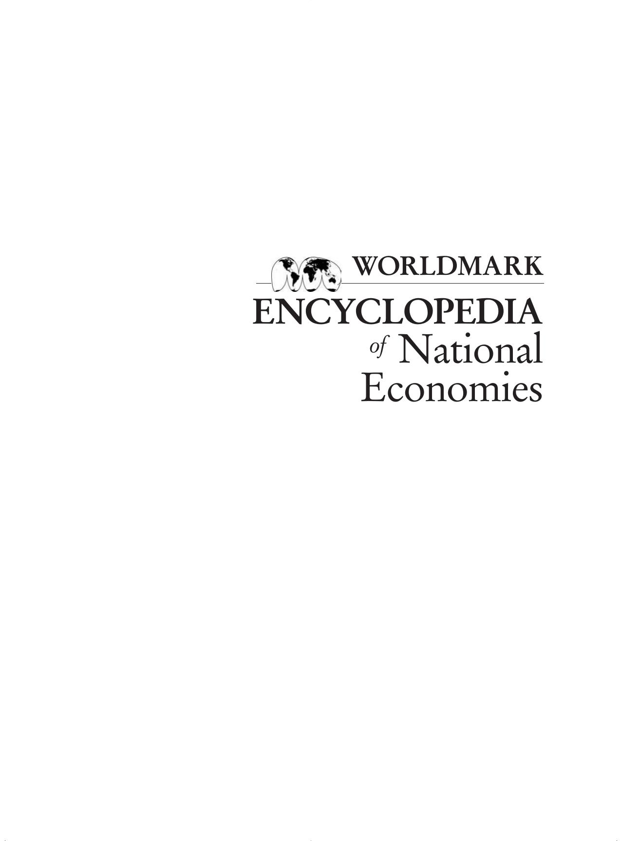 Worldmark Encyclopedia of National Economies - Vol. 3 by Asia & Pacific
