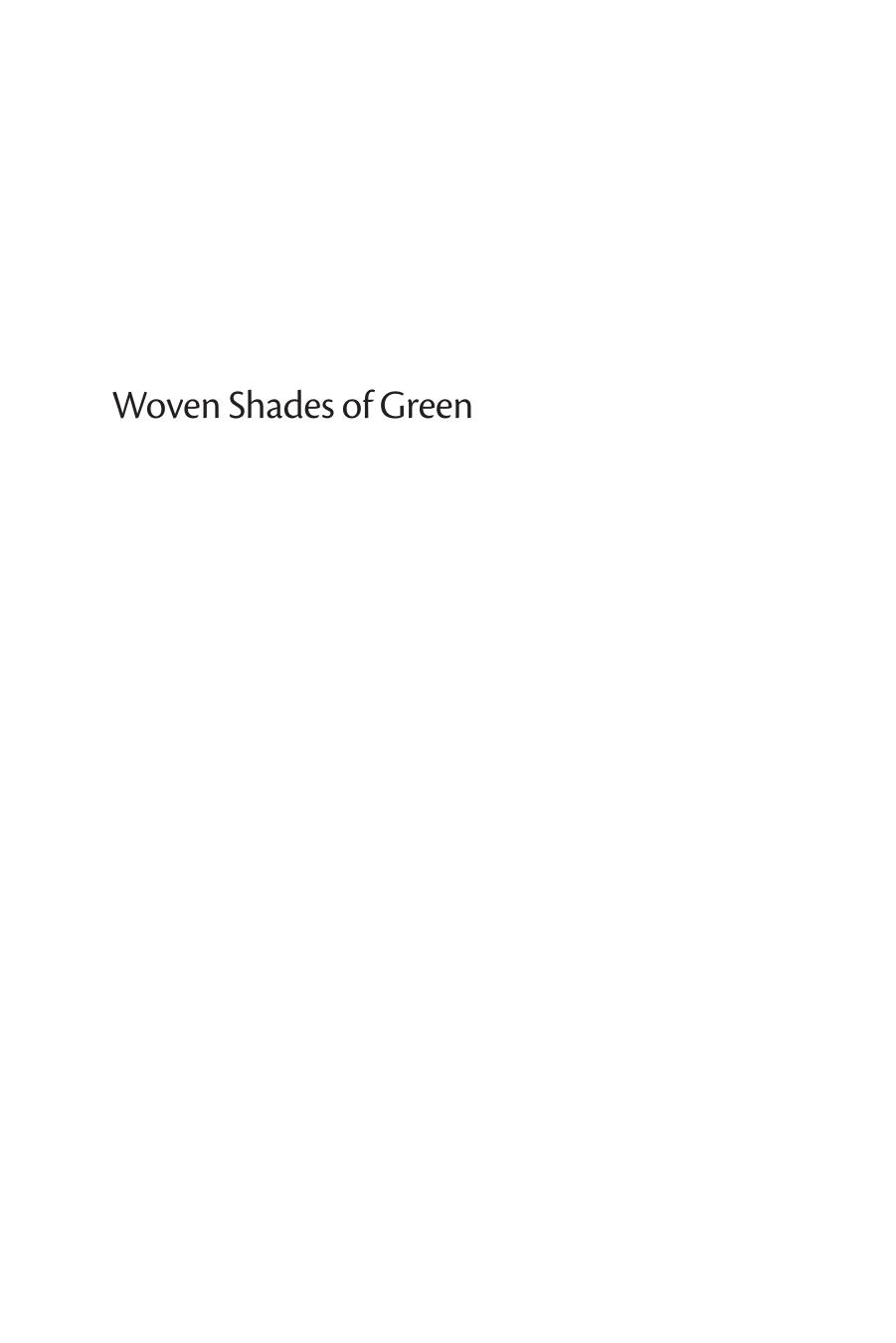 Woven Shades of Green: An Anthology of Irish Nature Literature by Tim Wenzell (editor)