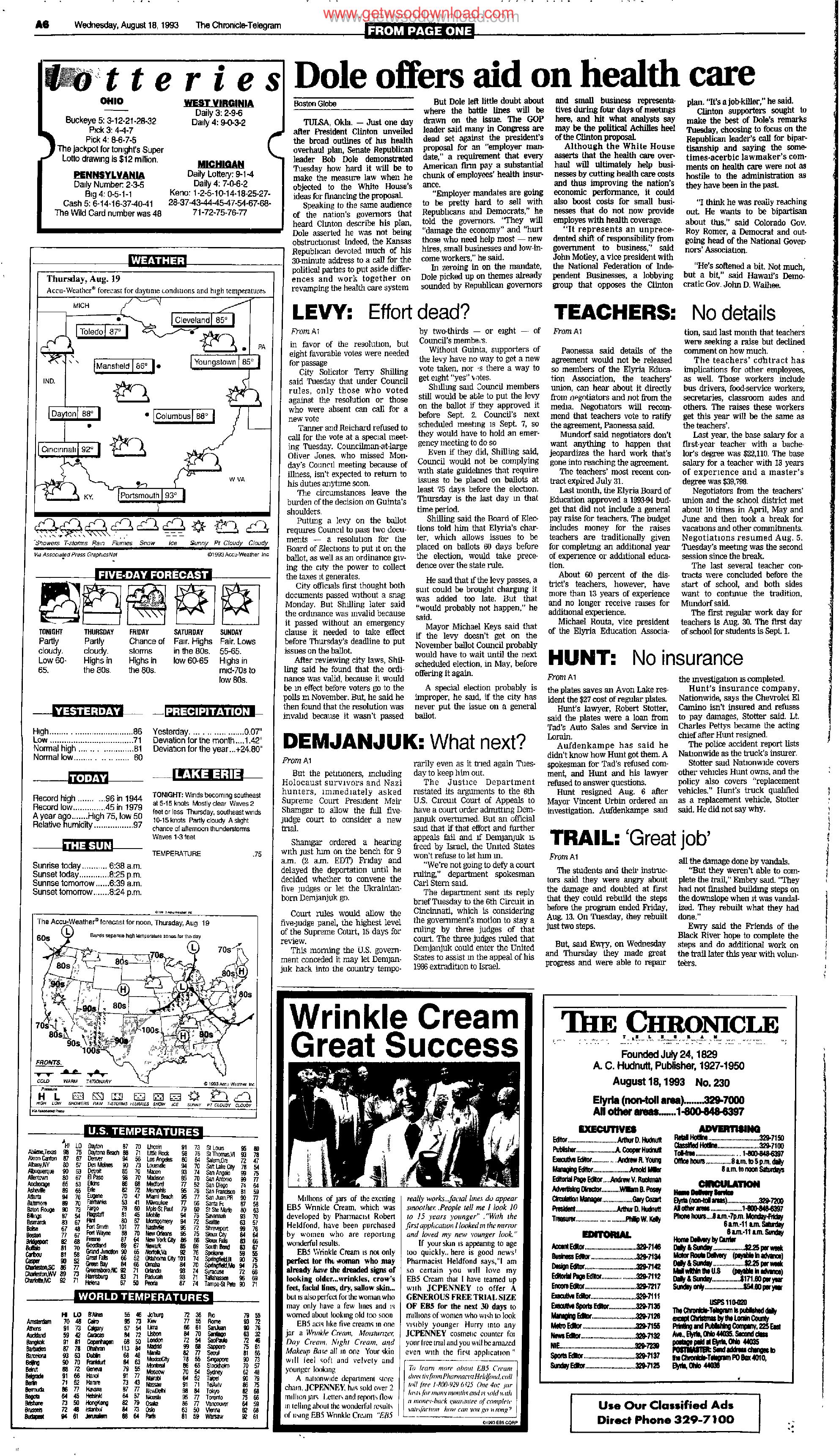 Wrinkle Cream Great Success Fractional by Copyright 2005 Heritage Microfilm Inc. and Newspaperarchive.com