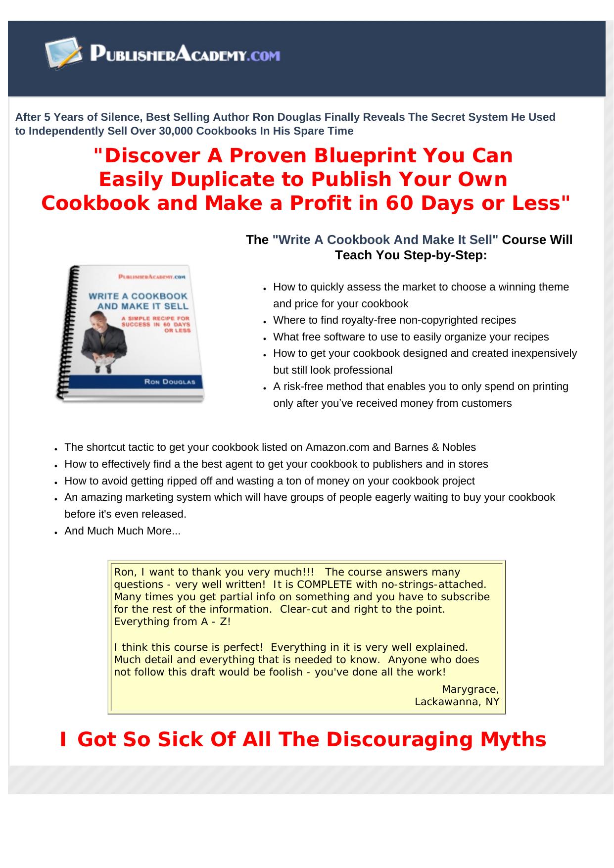 Write A Cookbook. Easy System To Publish And Sell Your Own Cookbook. by Best of Kuszter's Collection