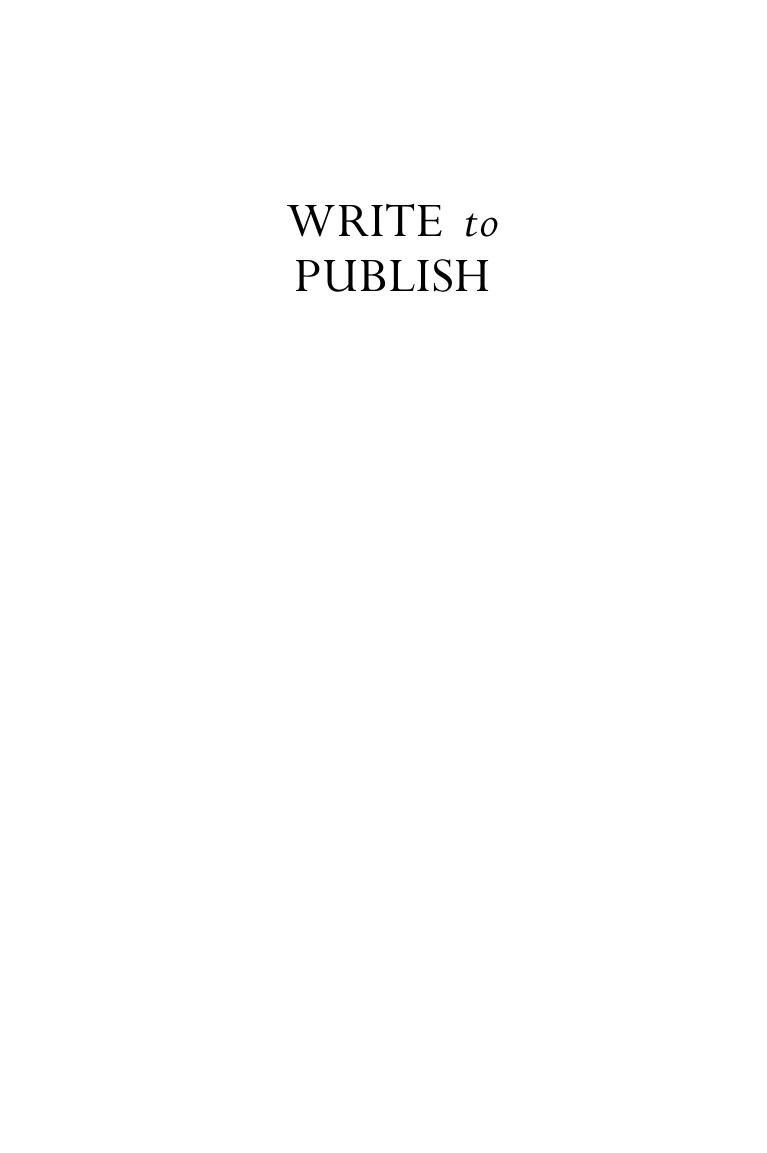 Write to Publish: Writing feature articles for magazines, newspapers, and corporate and community publications by Vin Maskell & Gina Perry