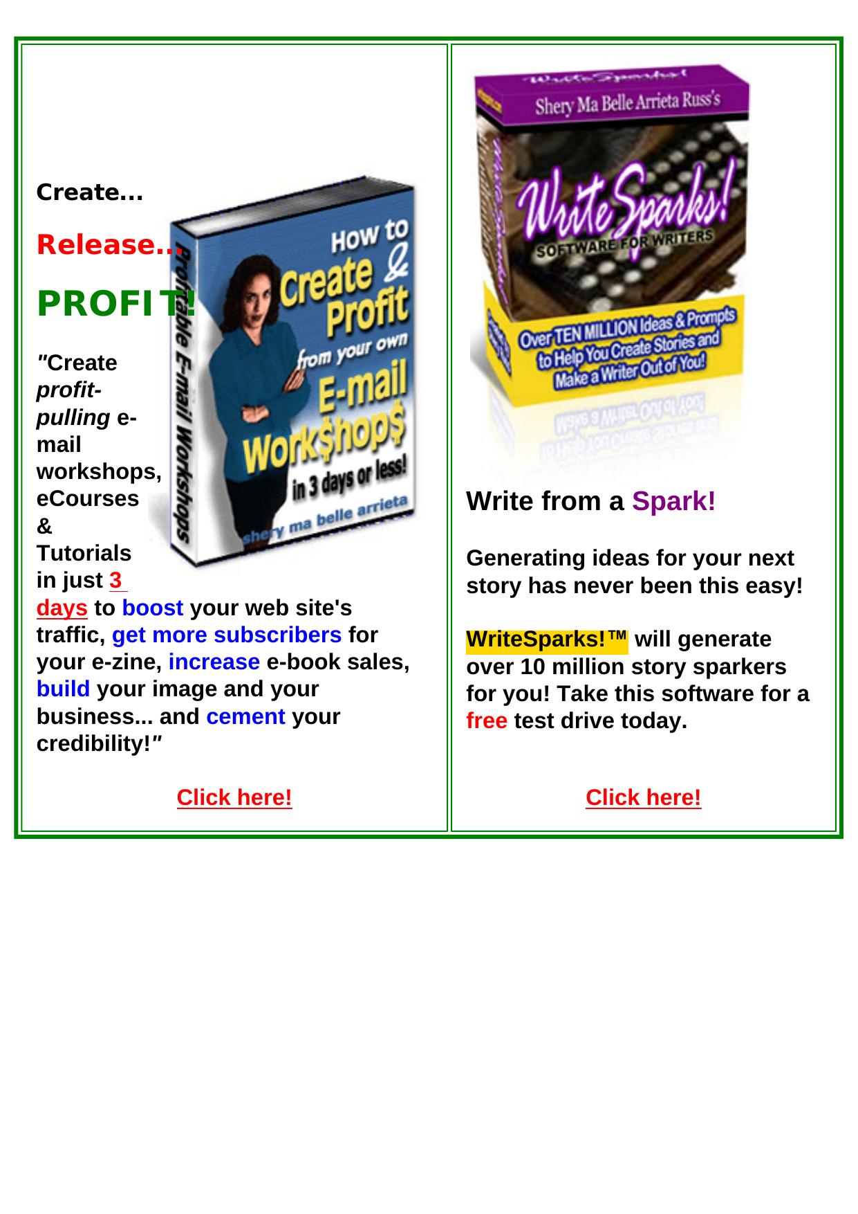 WriteSparks! Software For Writers. by Best of Kuszter's Collection