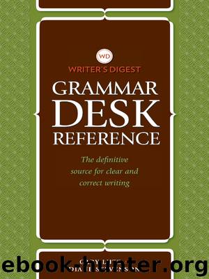 Writer's Digest Grammar Desk Reference by Gary Lutz