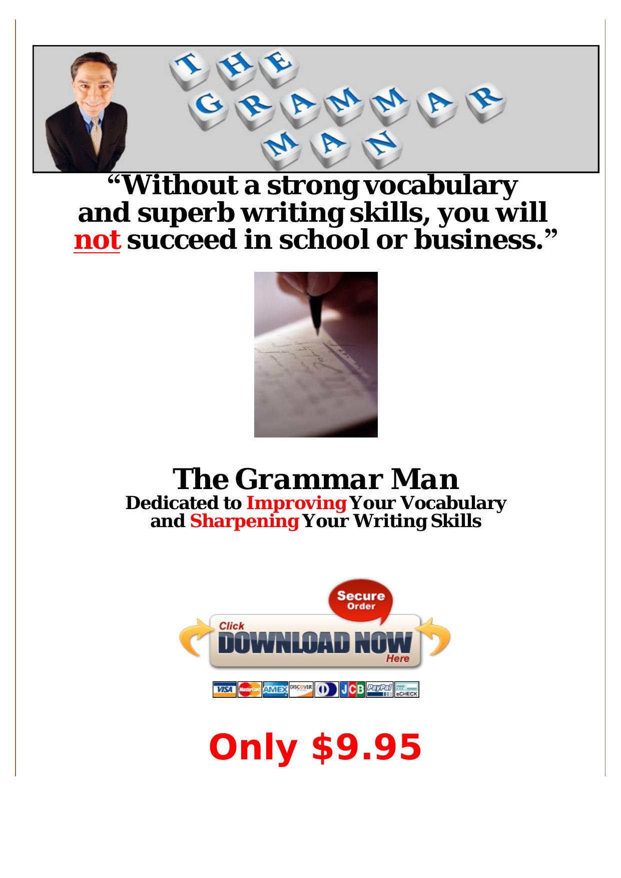 Writing And Vocabulary Guide By College Professor! by Best of Kuszter's Collection