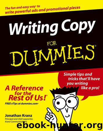 Writing CopyFor Dummies by Jonathan Kranz