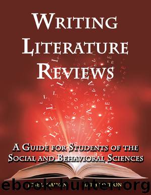 Writing Literature Reviews by Galvan Jose L;