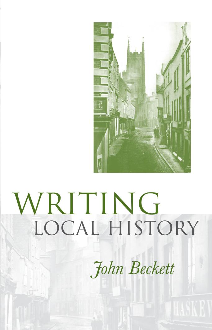 Writing Local History by John Beckett