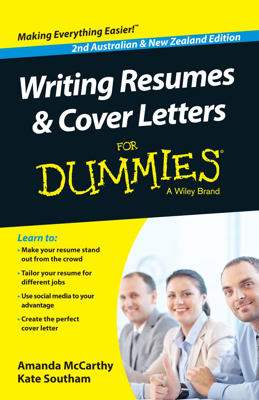 Writing Resumes and Cover Letters For Dummies (2nd Edition) by McCarthy Amanda(Author)