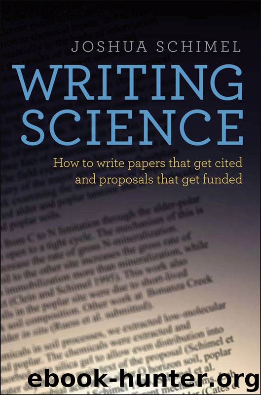 Writing Science by Schimel Joshua;