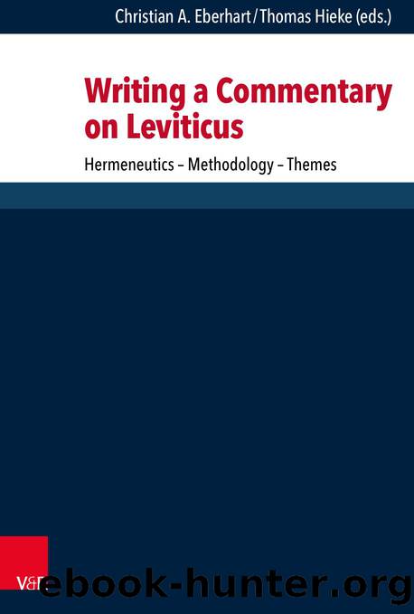 Writing a Commentary on Leviticus (9783666534713) by Unknown