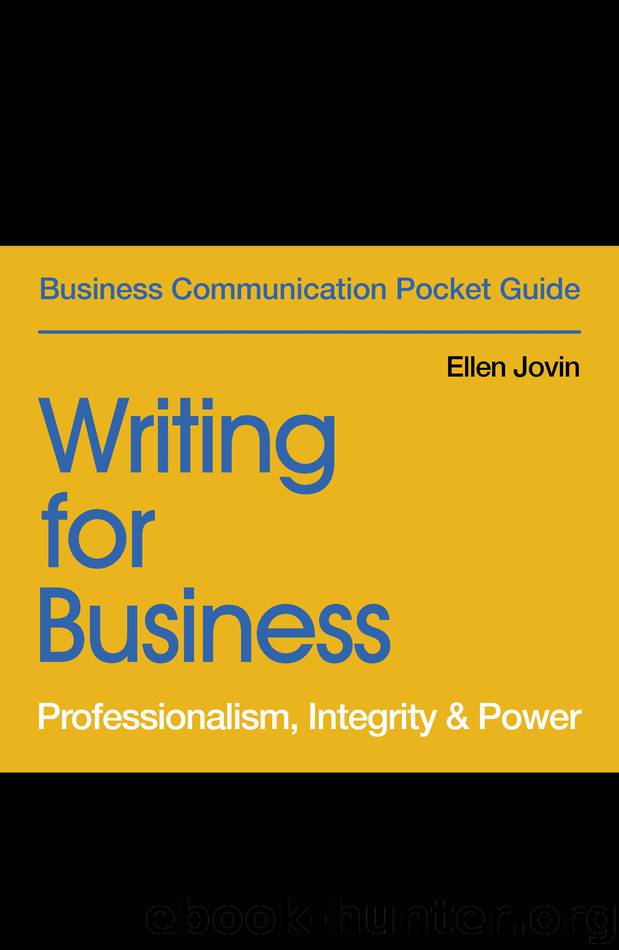 Writing for Business by Ellen Jovin