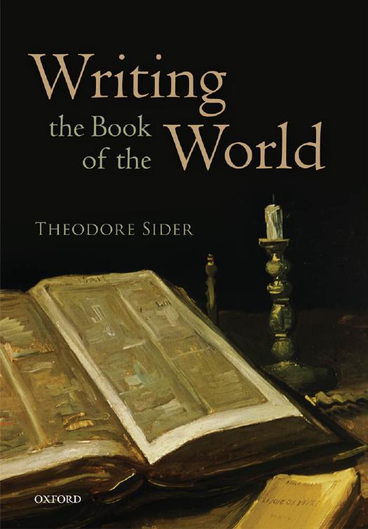 Writing the Book of the World by Sider Theodore