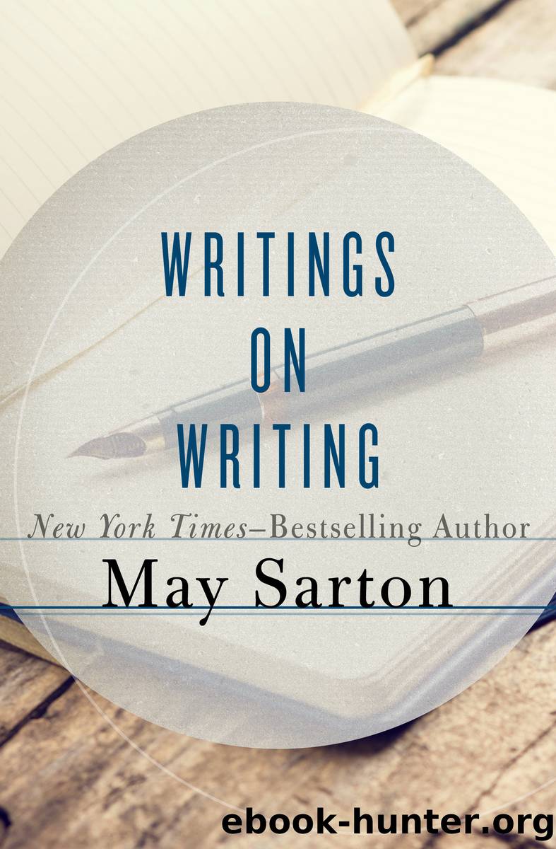 Writings on Writing by May Sarton