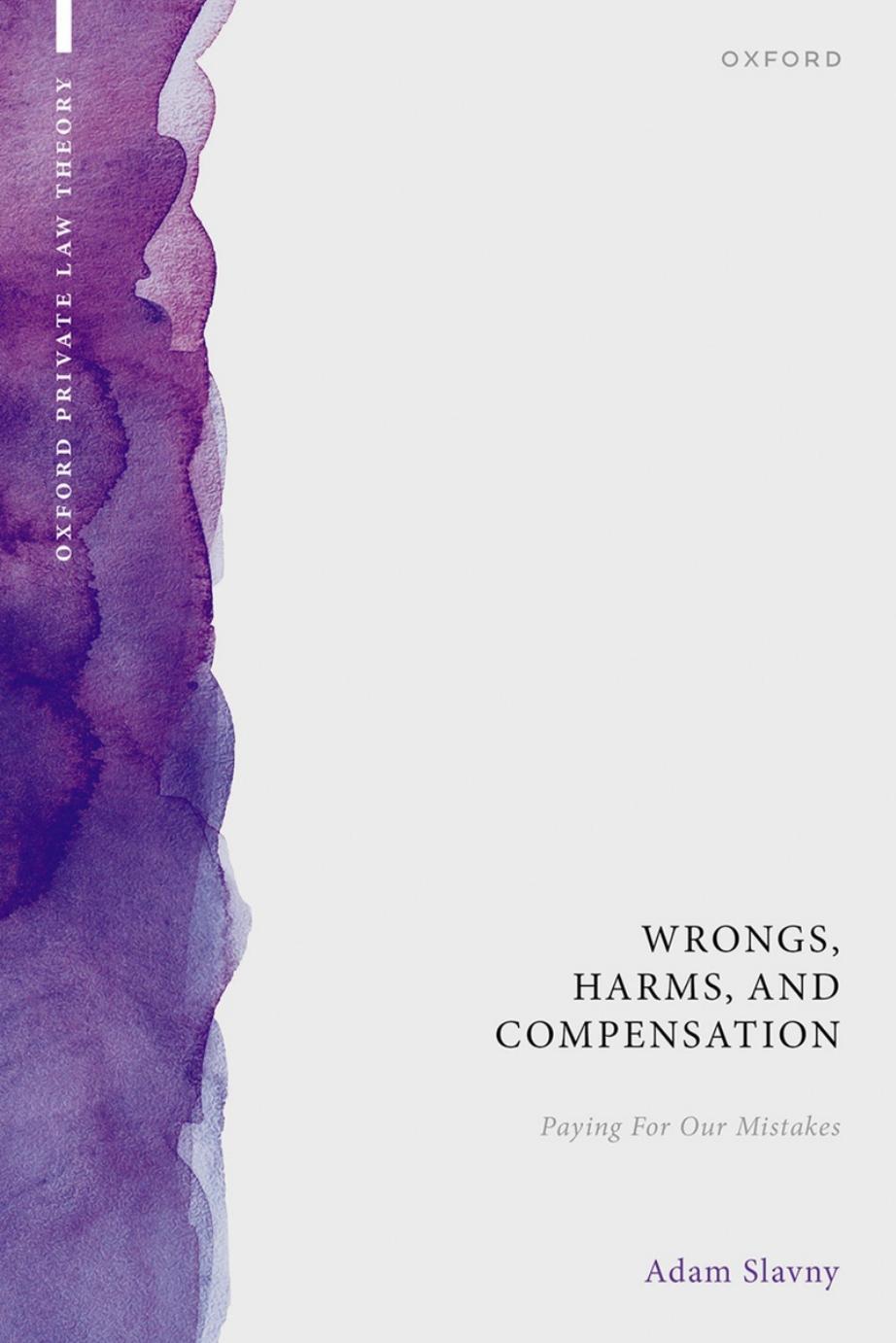 Wrongs, Harms, and Compensation: Paying for our Mistakes by Adam Slavny